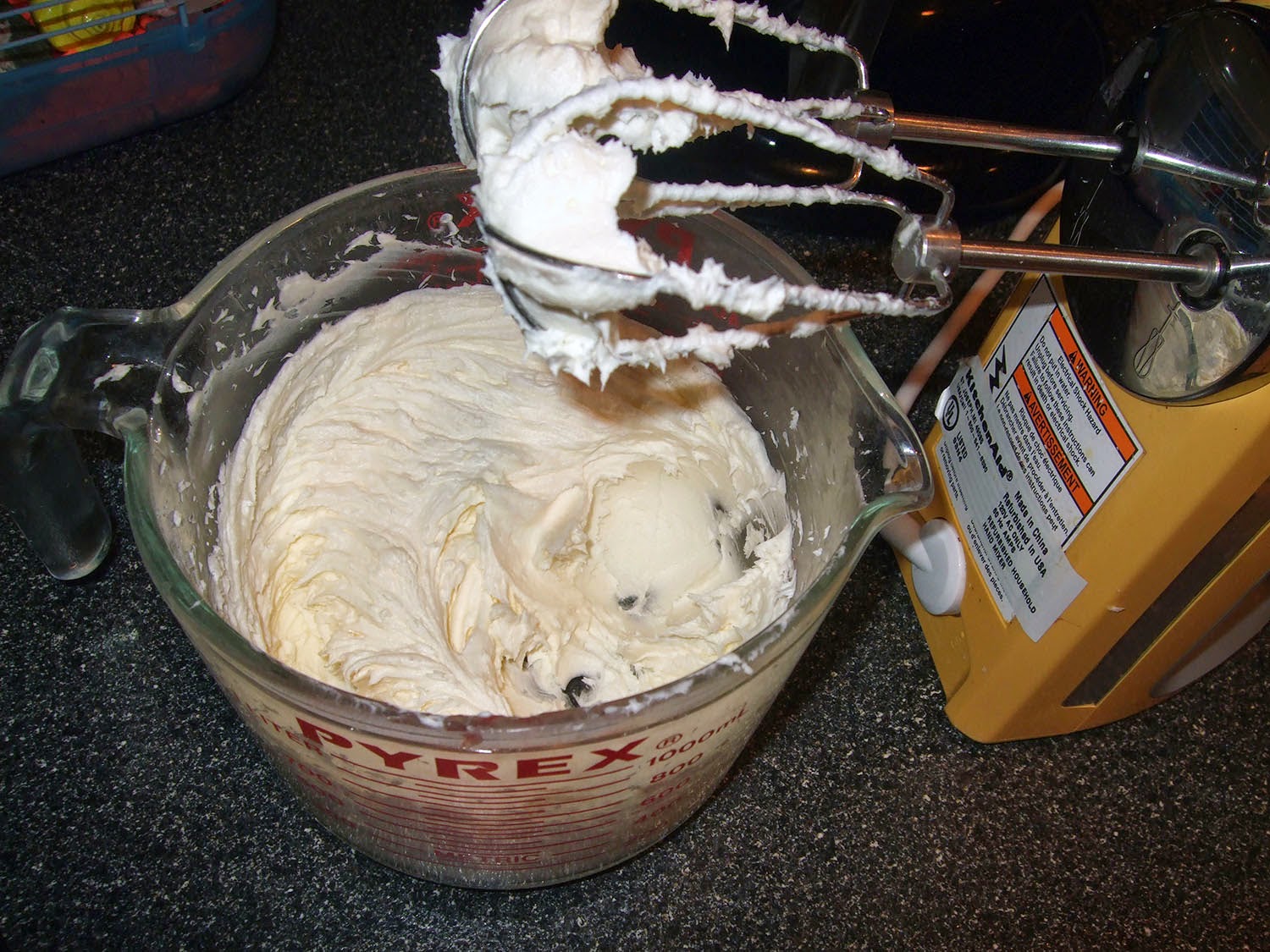 Whipped frosting.