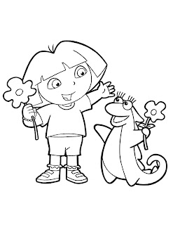 dora coloring pages free to print