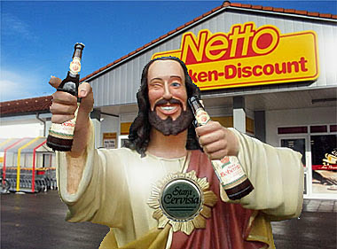 Stara Cervisia Netto Bier Jesus lustig Stara Cervisia Netto Bier Jesus lustig