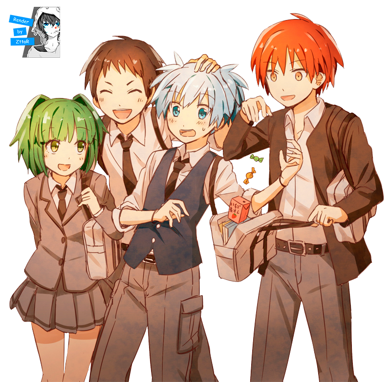 Render Shiota Nagisa, Kayano Kaede and Akabane Karma Render Shiota Nagisa, Kayano Kaede and Akabane Karma