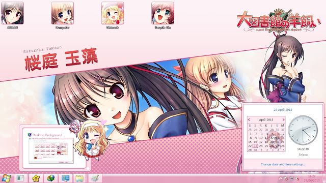 [Theme Win 7] Daitoshokan no Hitsujikai By Liangyaoguang - Kind Movies
