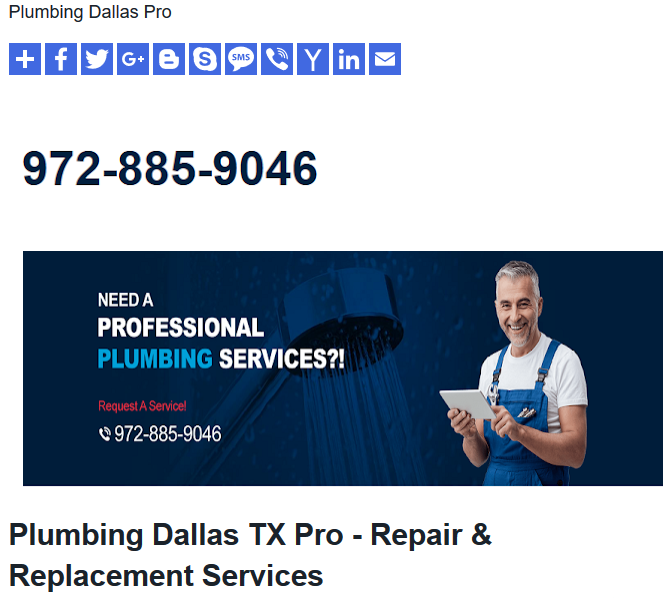 Plumbing Dallas TX Pro