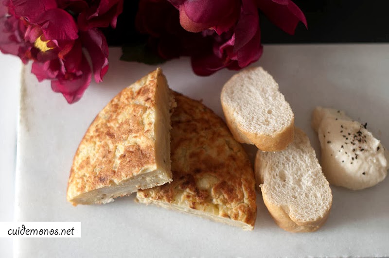 Tortilla de patatas vegana