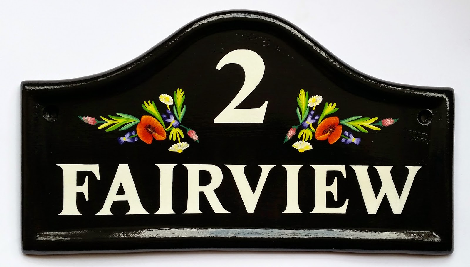 Hand Painted House Signs by Ceramic Art House Signs House Plaques and House Number Sign hand