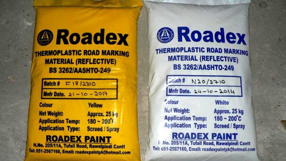 Thermoplastic road marking paint