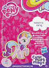 My Little Pony Wave 12 Sweetie Swirl Blind Bag Card