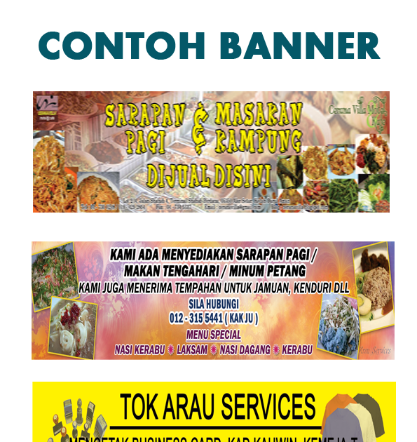 Contoh Banner Kedai Burger Gambar Spanduk Kedai Kopi gambar contoh