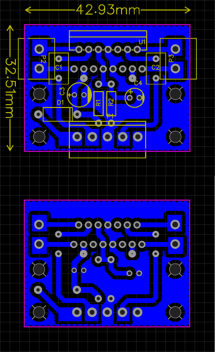 Комплект для самостоятельной сборки усилителя звука на микросхеме TDA7297 из Кит