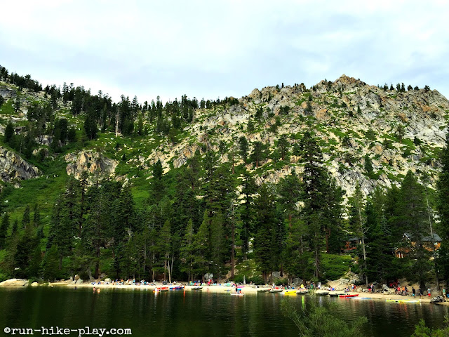 Beach area at Angora Lakes Resort