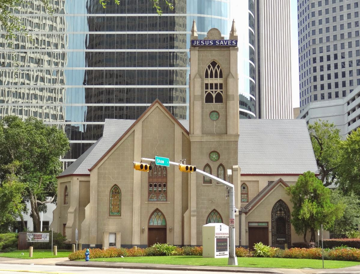 Houston Streetwise Old Churches in Downtown Houston Texas (photos)
