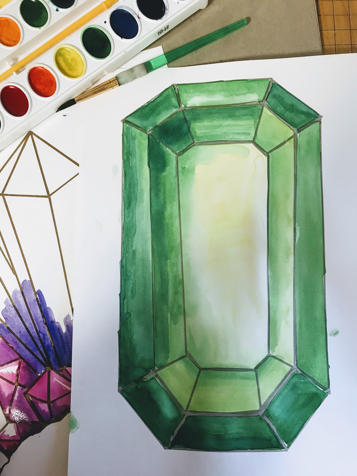 Elements of the Art Room Art Rocks! 4th grade Gems & Crystals