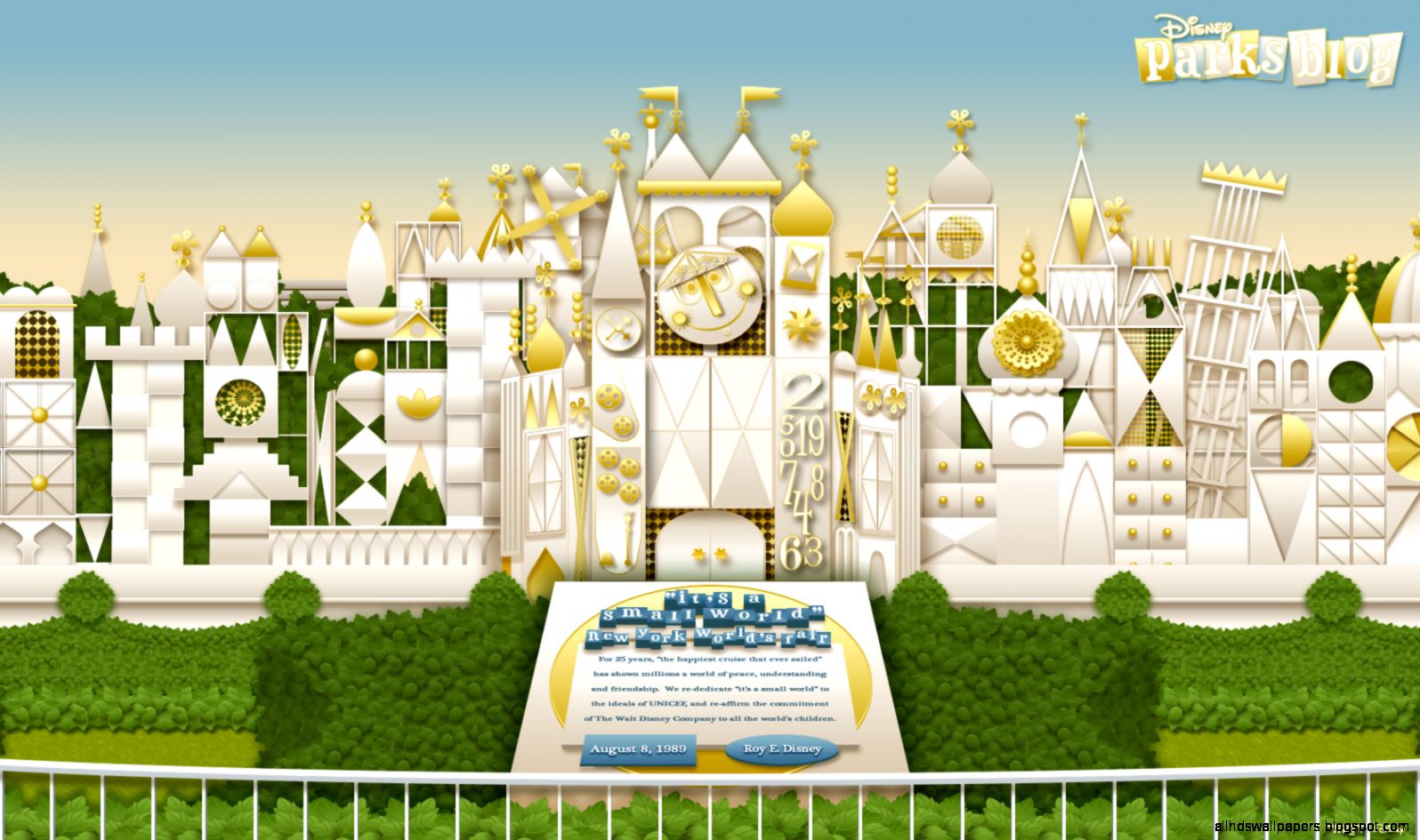 Download Disney Parks its a small world Wallpaper  Inside The