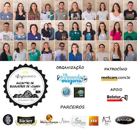 Participantes, patrocinadores e parceiros do Encontro de Blogueiros de Viagem em BH 2016
