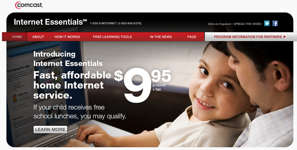 Comcast Internet Discount For Low Income