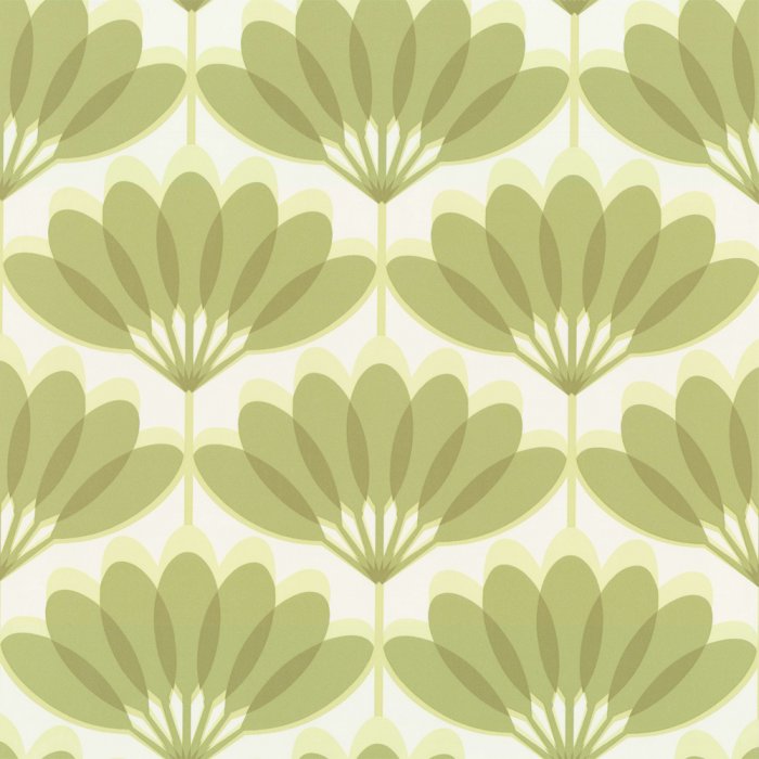 Wallpaper Pattern Modern Green
