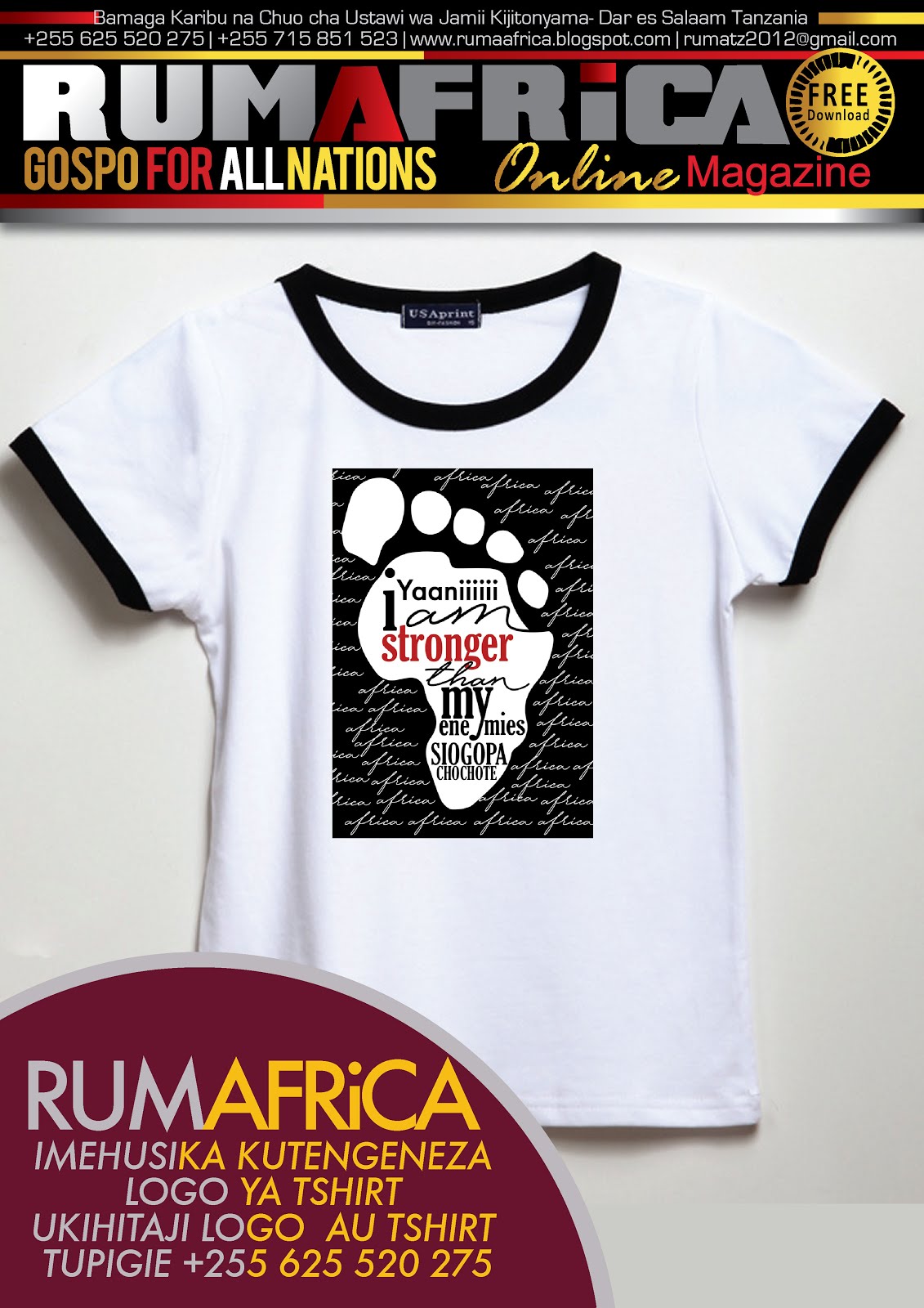 RUMAFRICA TSHIRTS