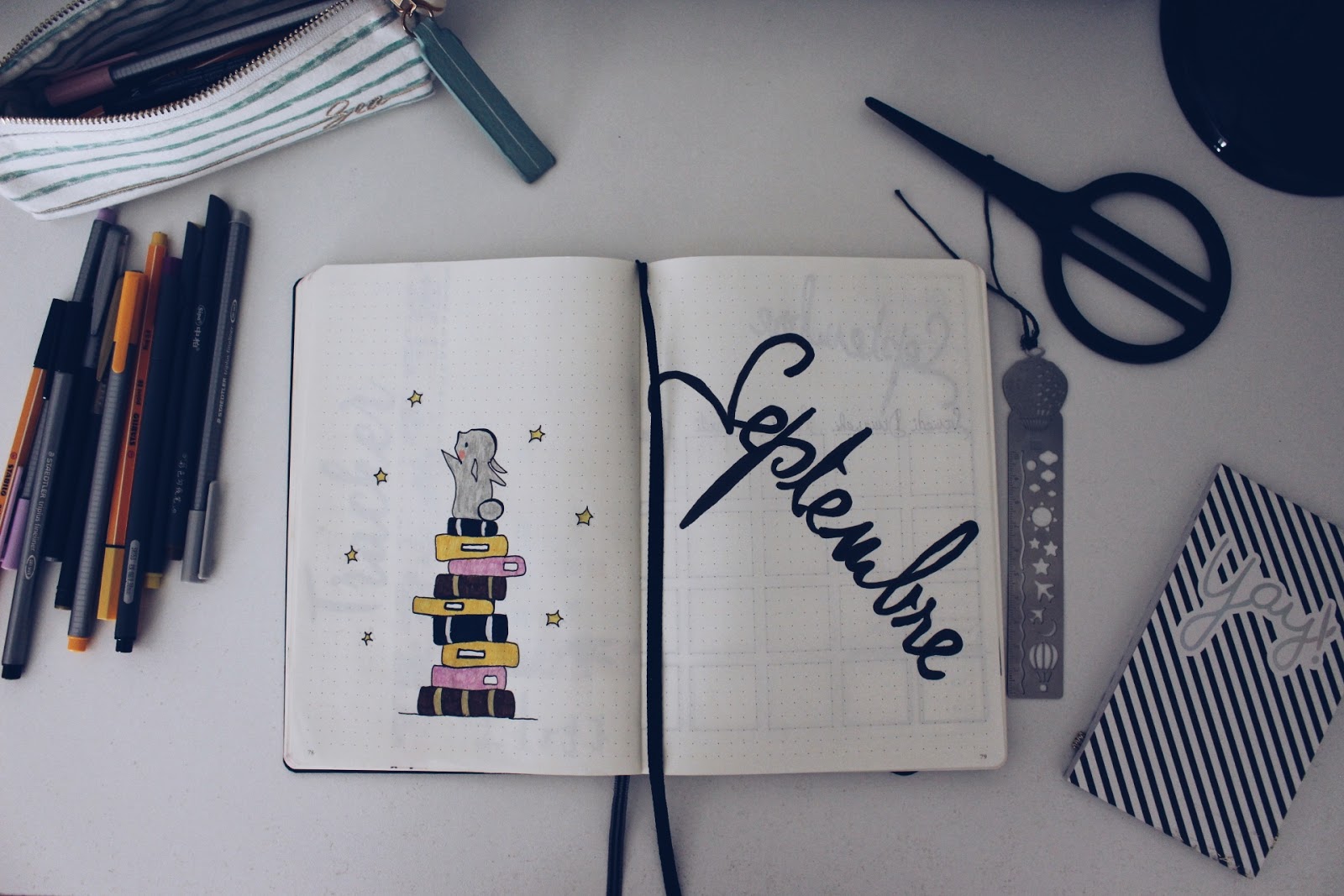 Idée Deco Page De Garde Septembre Rentré Scolaire Bullet Journal Bullet Journal Septembre | La Petite Mumy