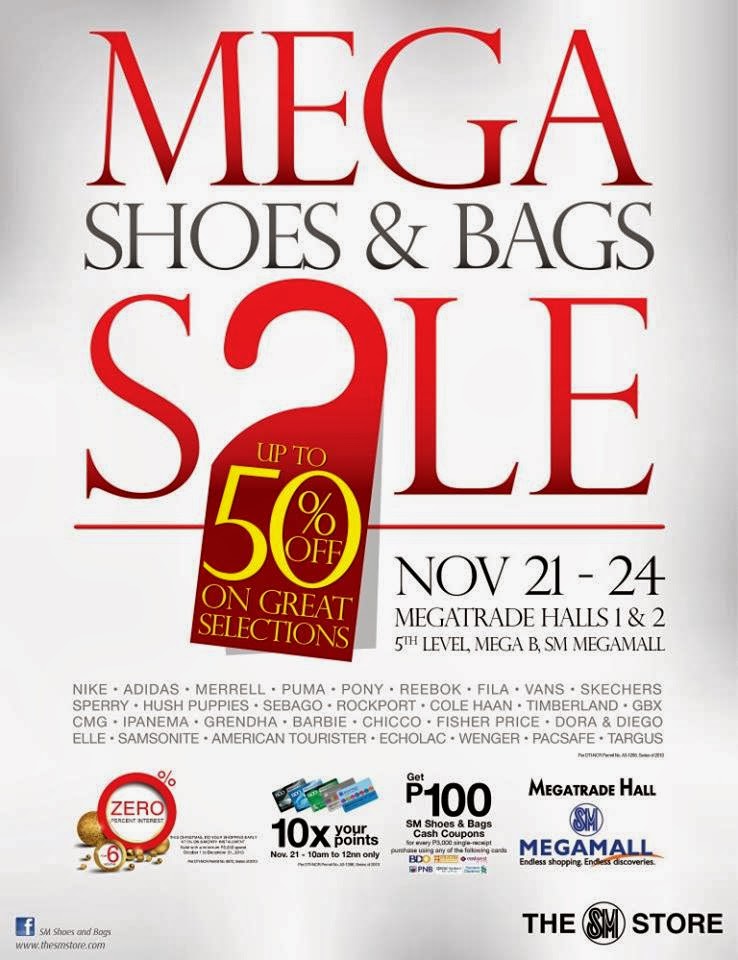 Another Shoes and Bag Sale at SM Megamall this Nov 2124! The Budget
