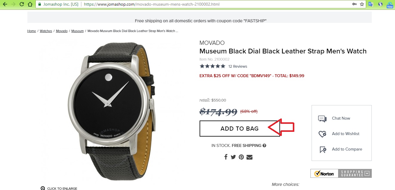 Hướng dẫn sử dụng Jomashop gift card - mua bán Jomashop gift card