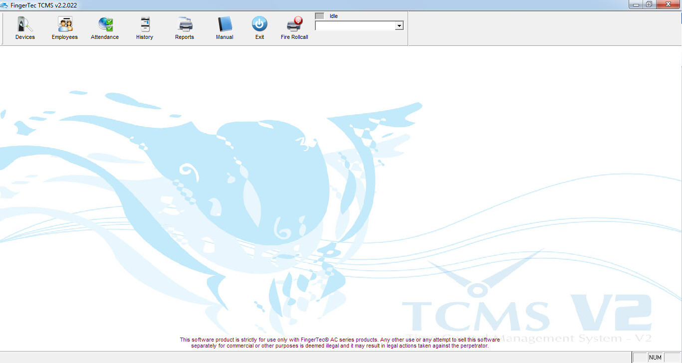 Password Settings Login And Administrator for TCMS V2 FingerTec
