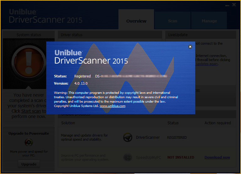 Uniblue DriverScanner 2015 Uniblue DriverScanner 2015