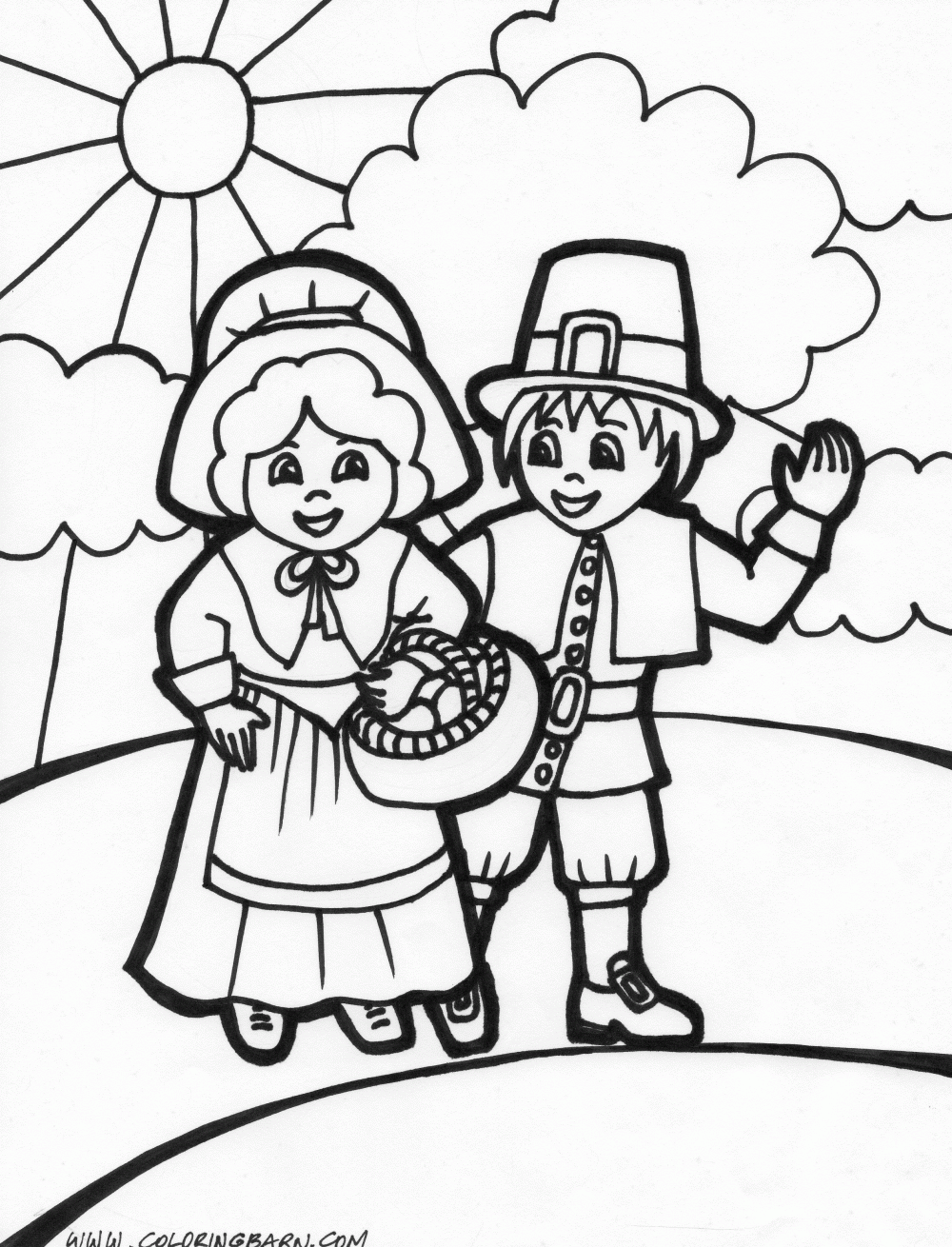 thanks giving coloring pages - photo #37