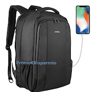 Zaino per Laptop unisex con porta USB diricarica, multitasche, a soli € 19,38 sconto 50% solo per 12 ore! Logo Zaino per Laptop unisex con porta USB diricarica, multitasche, a soli € 19,38 sconto 50% solo per 12 ore!