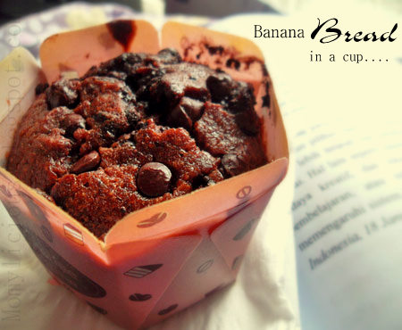 Chocolate Banana Bread in a cup