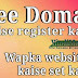 Wapka website free domain kaise register or set (park) kare