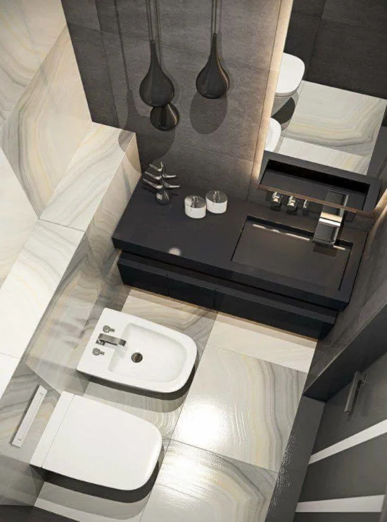 desain inspiratif terbaik kamar mandi mungil rumah minimalis