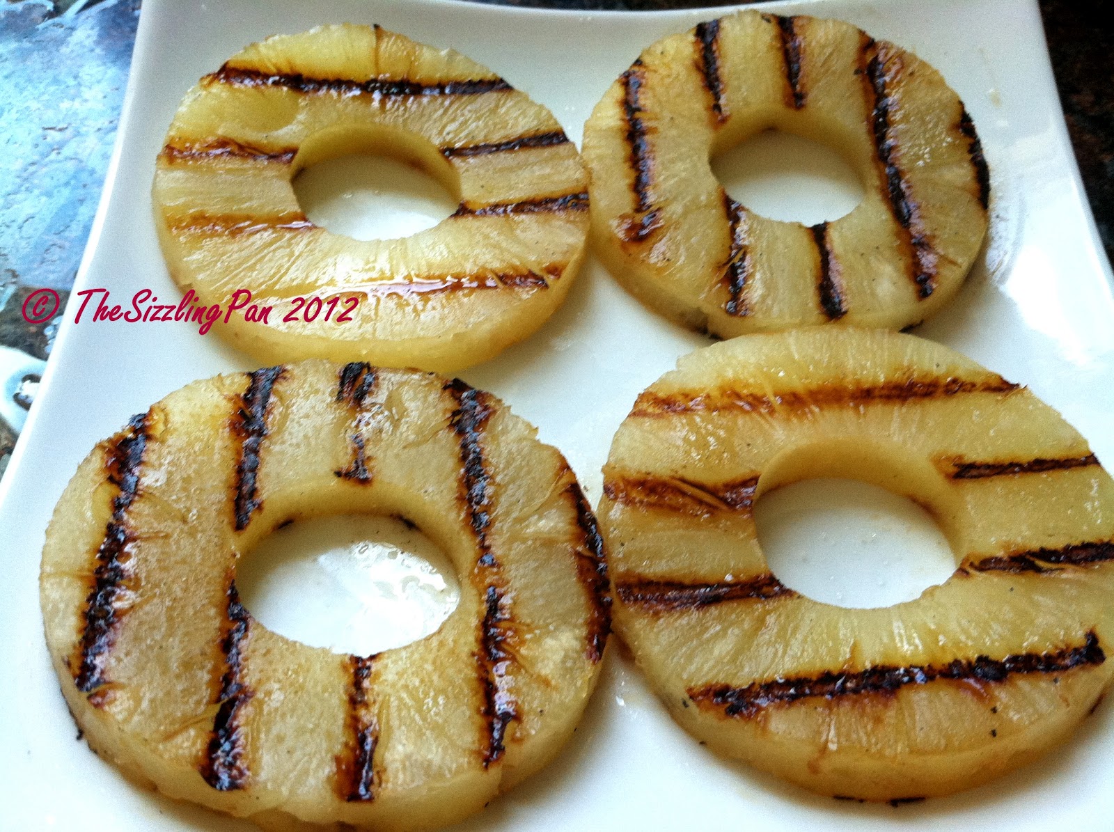 The Sizzling Pan "Everyday Cooking" Grilled Pineapple
