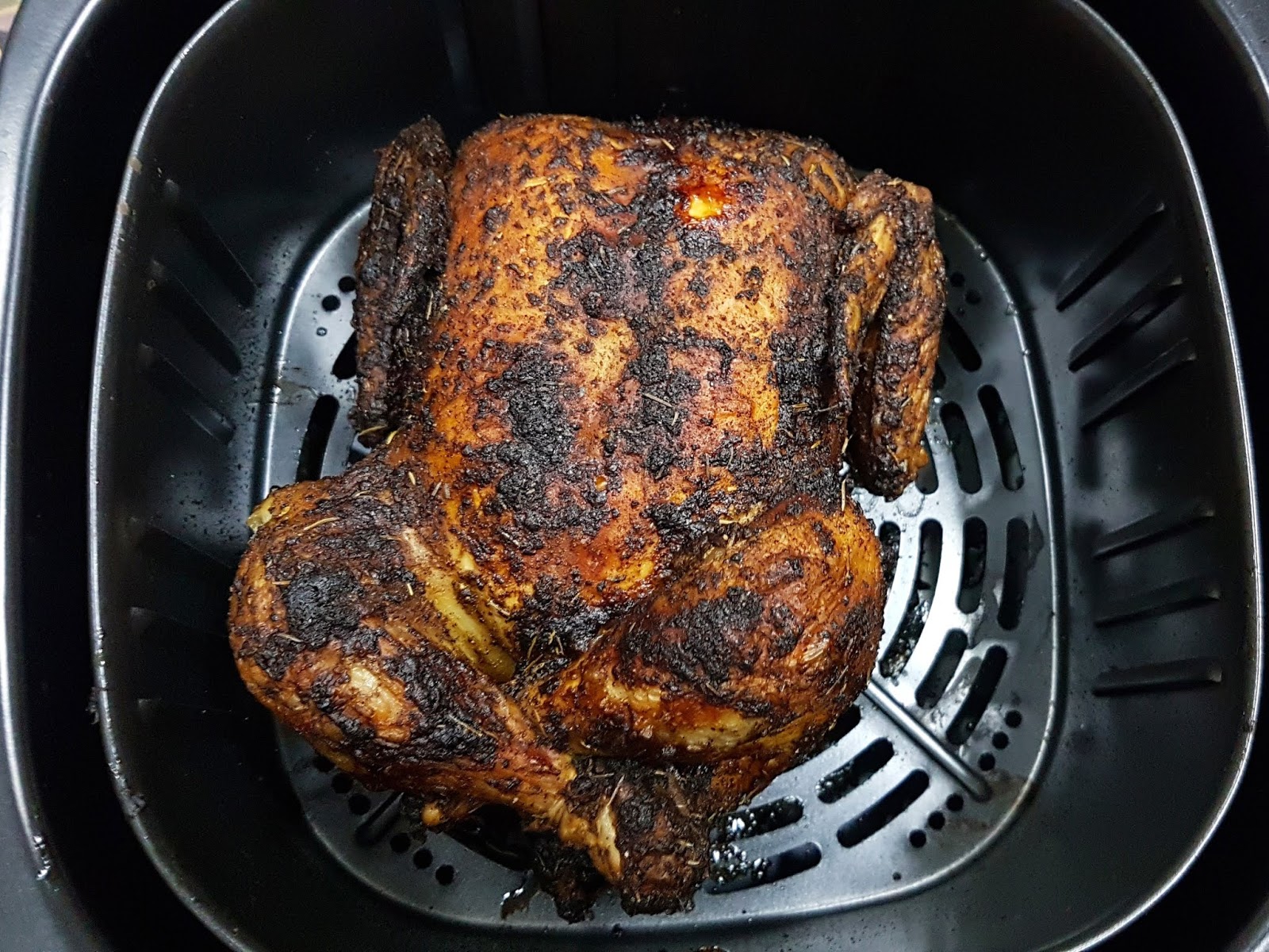 Maryam's Culinary Wonders 1254. {Air Fryer} Whole Roast Chicken and