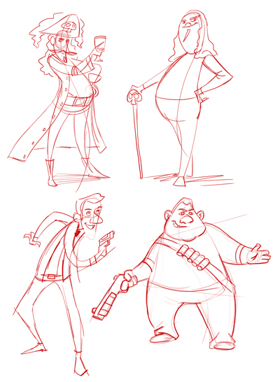 Learning drawing principles: pushing poses