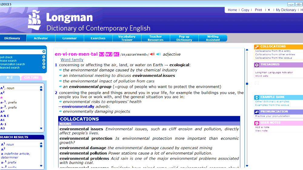Longman Dictionary of Contemporary English