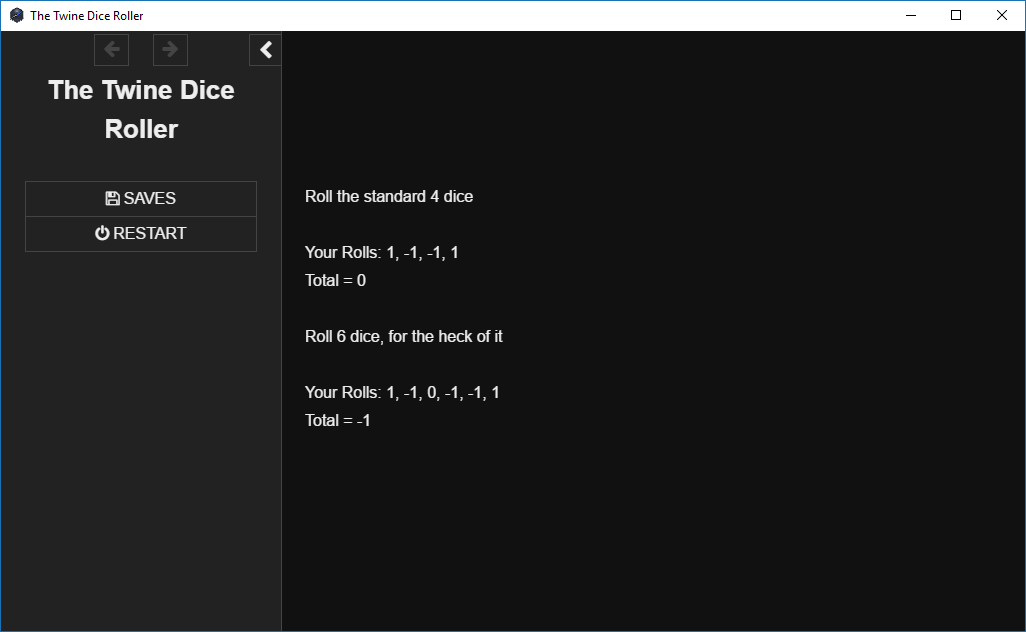 d100 Mechanic Twine w SugarCube Dice Widgets You Can Use