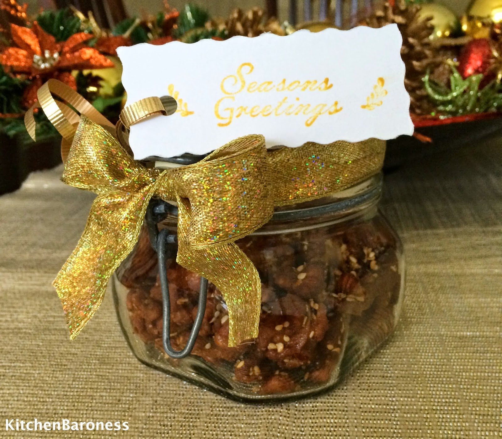 KitchenBaroness: Chinese Candied Sesame Walnuts