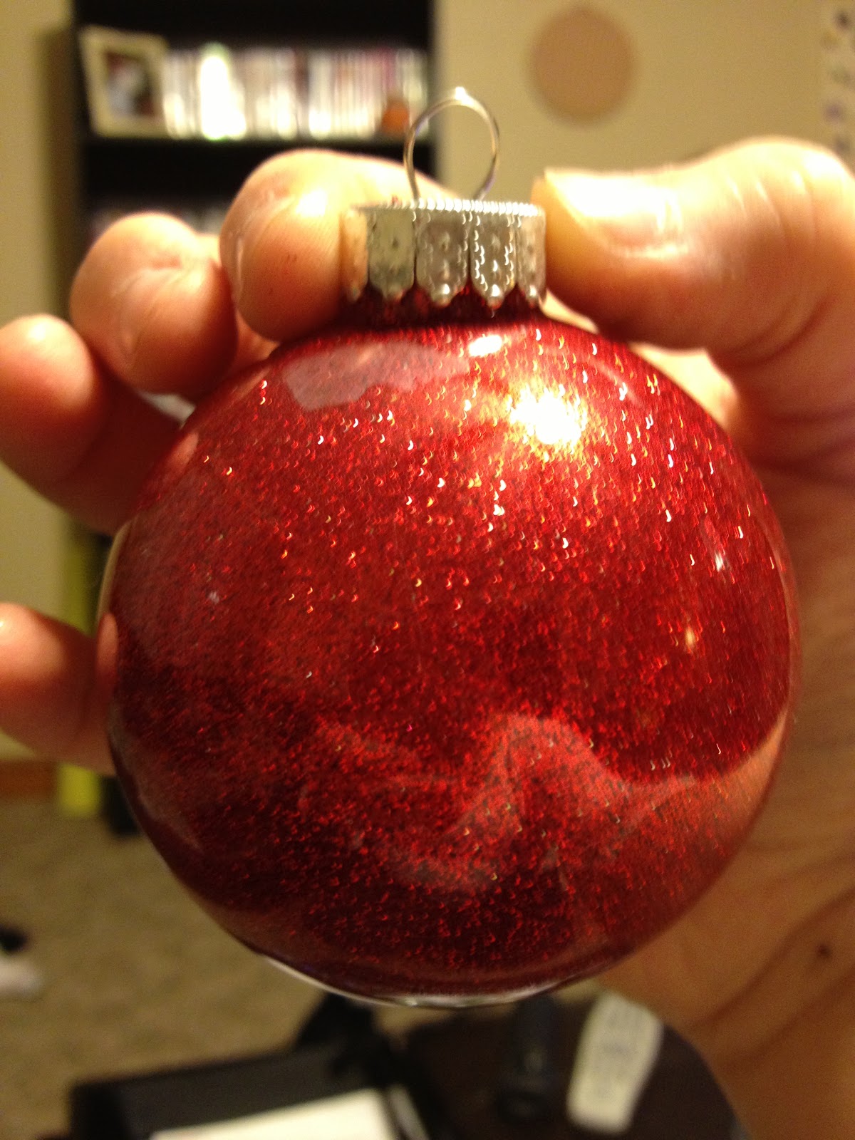 Crafting & Cardigans: 12 Crafts of Christmas: Inside Out Glitter Ornaments
