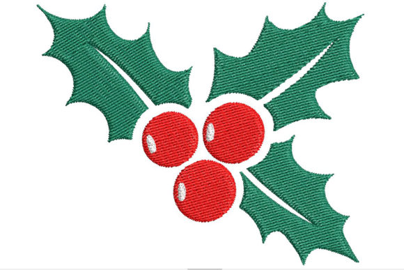 Cute christmas holly leaves and berries Cute christmas holly leaves and berries