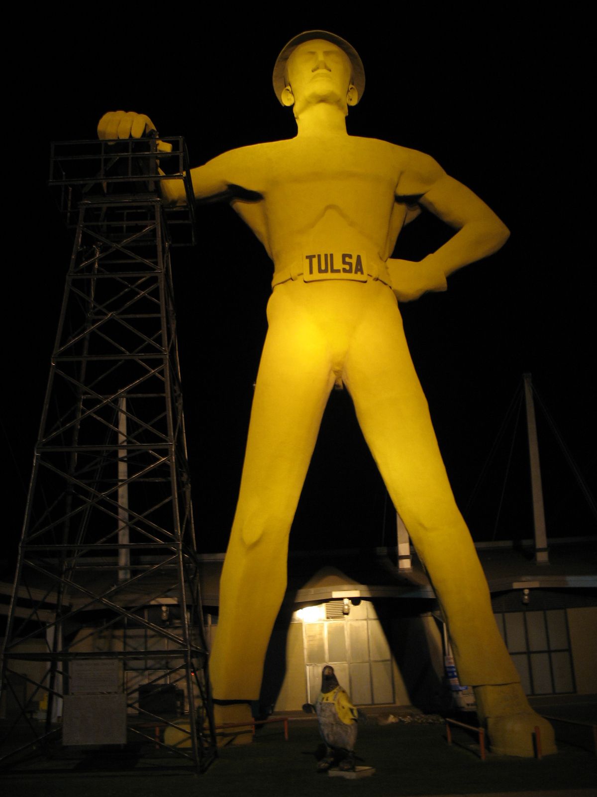 All This Is That The Golden Driller—third largest statue in the United