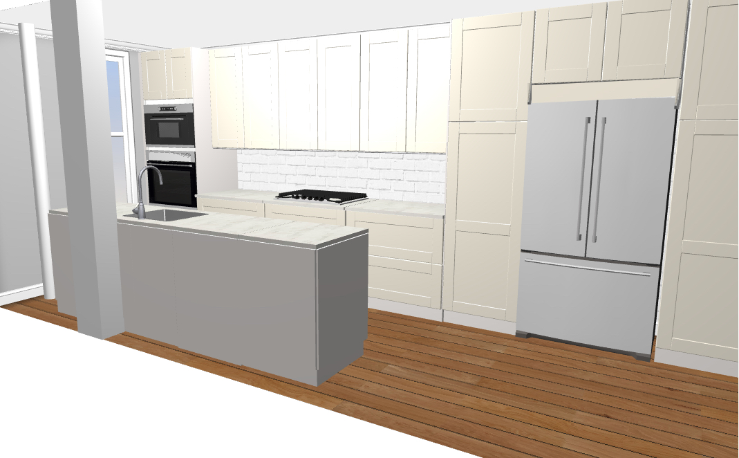 Even tracing our your kitchen design on graph paper would be perfectly