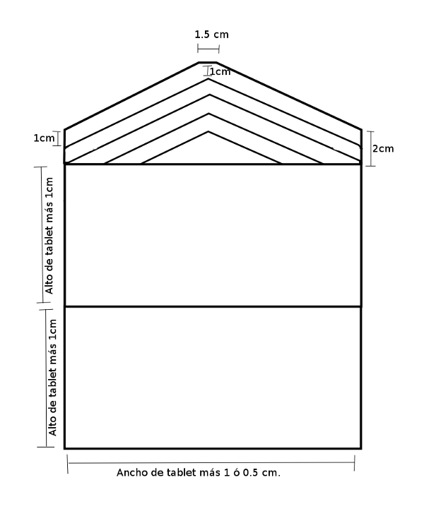 Funda para tablet con fieltro