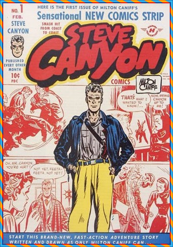 CAPAS DE GIBI  COVERS COMICS-HARVEY COMICS-Steve-Canyon