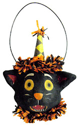 Halloween cat ornament