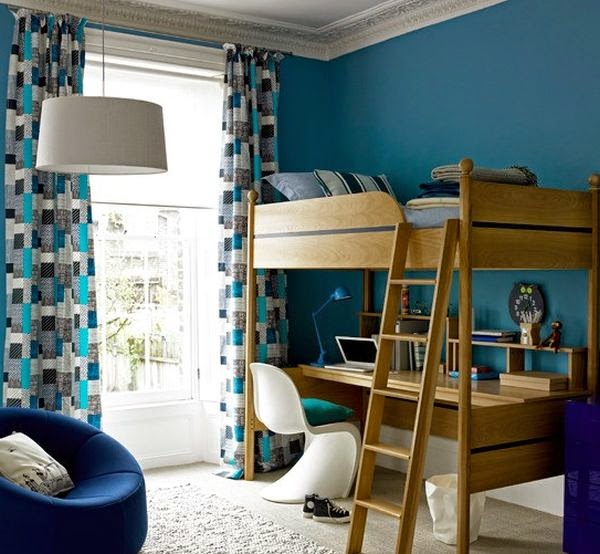 Dormitorio para niños color azul - Ideas para decorar dormitorios