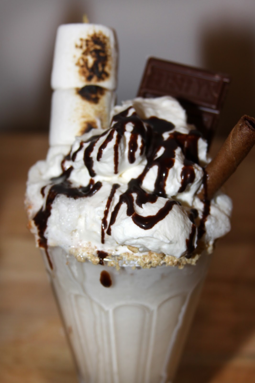 For the Love of Food Boozy S'mores Milkshake for Two with Chila