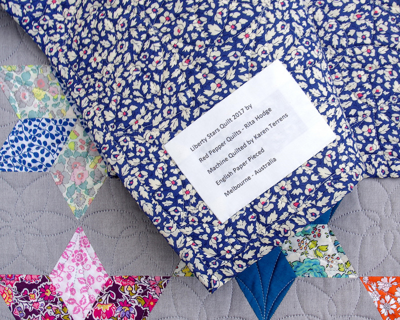 Liberty Stars Quilt - English Paper Piecing | © Red Pepper Quilts 2018