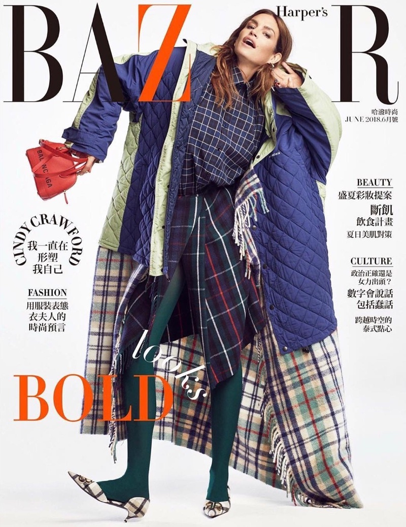 Daily delight: Cindy Crawford for Harper’s Bazaar Taiwan