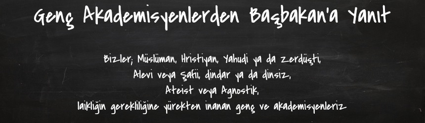 Genç Akademisyenlerden Başbakan'a Yanıt