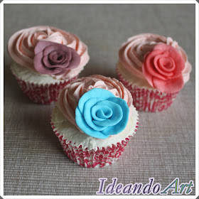 Cupcakes con rosas