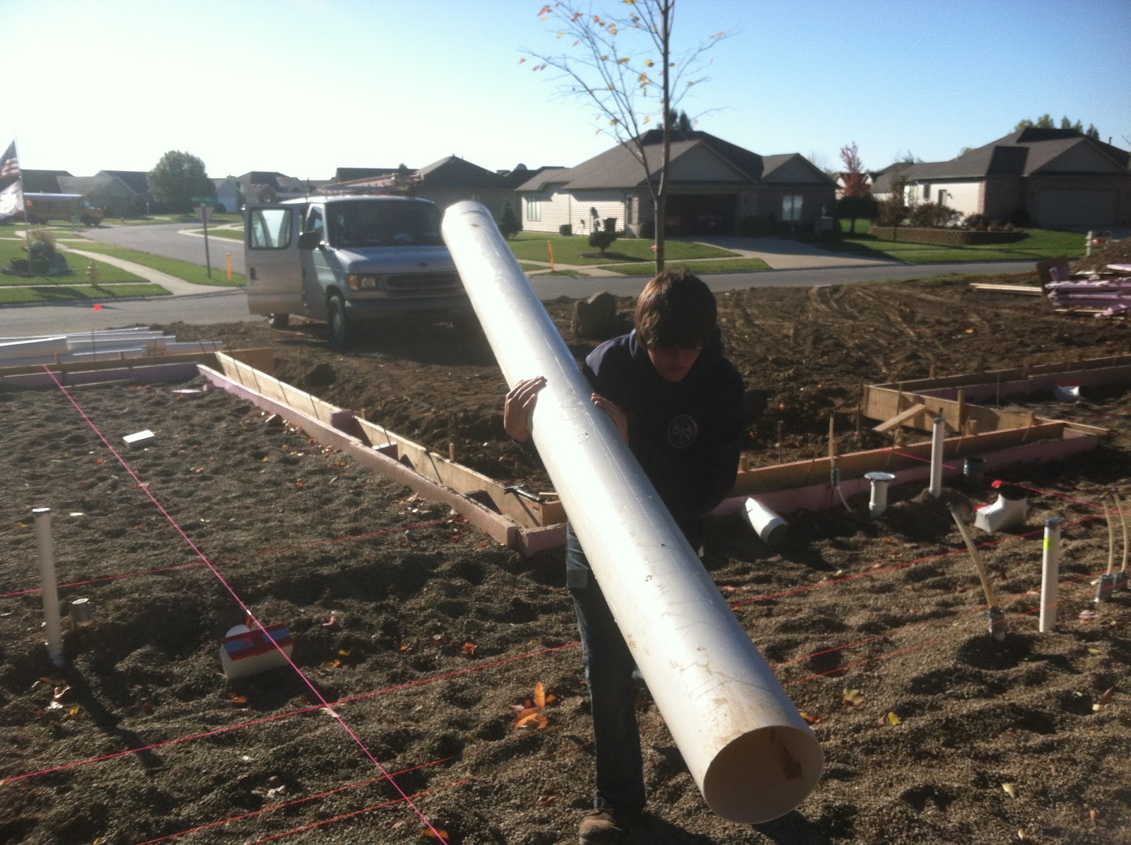 Garrett High School Building Trades Project Home Installing